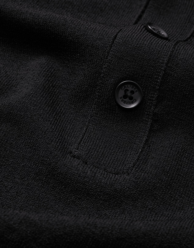 Calibre - Short Sleeve Tech Henley Black