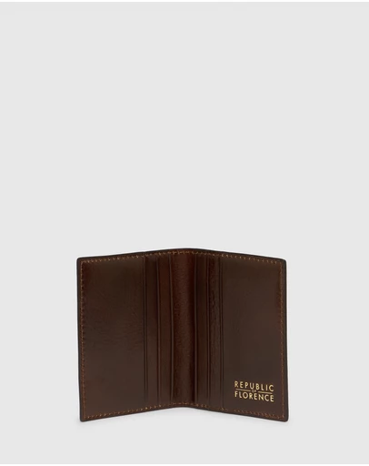 Republic of Florence - Vertical Card Holder Brown