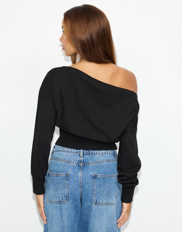 Dazie - Chill Vibes Off Shoulder Jumper