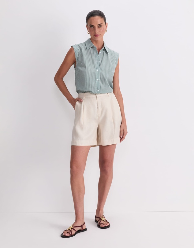 Sportscraft - Jamie Linen Pleat Short