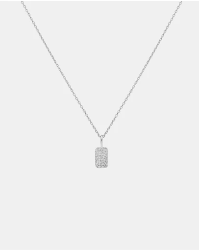 Ania Haie - Silver Pave Pendant Necklace