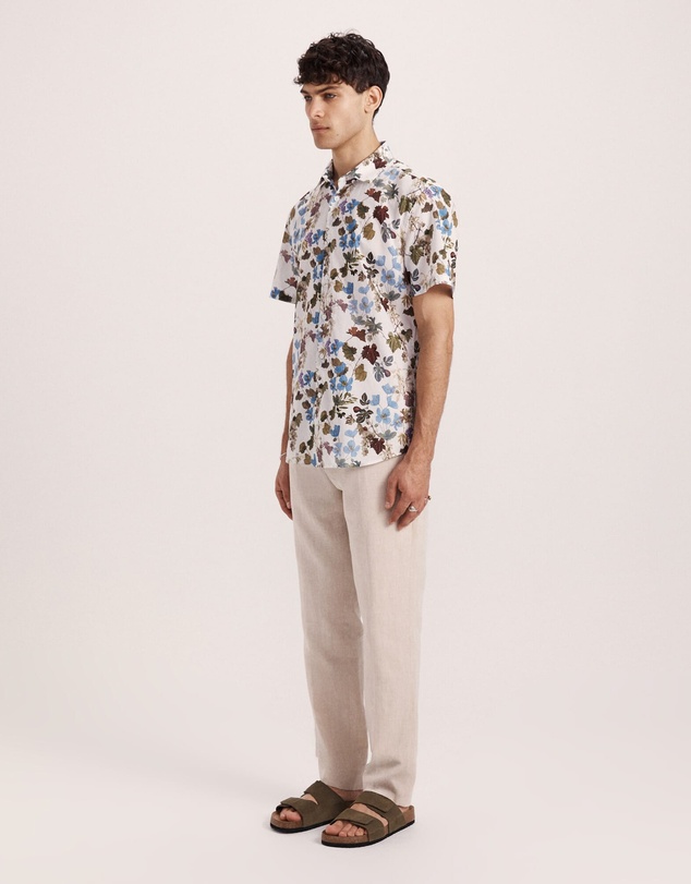 SABA - Evander Cotton Print Short Sleeve Classic Shirt
