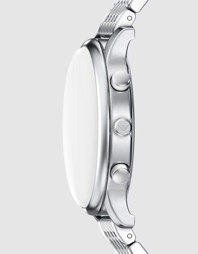 Emporio Armani - Silver Tone Chronograph Watch