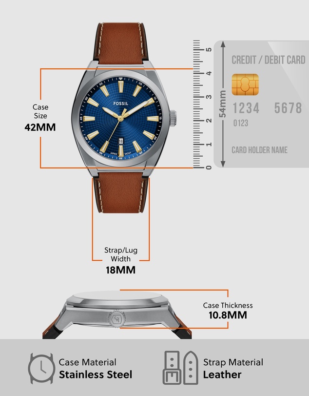 Fossil - Everett Brown Analogue Watch