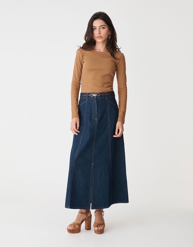 Forcast - Devon Long Sleeve Rib Tee