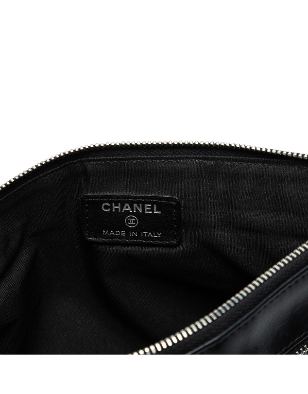 Pre-Loved by Azura Reborn - Pre-Loved Small CC Quilted Lambskin Multi Zip Clutch
