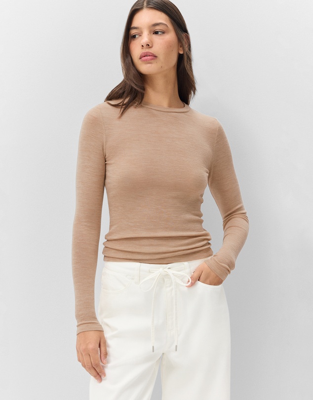 UNISON - Merino Crew Neck Top