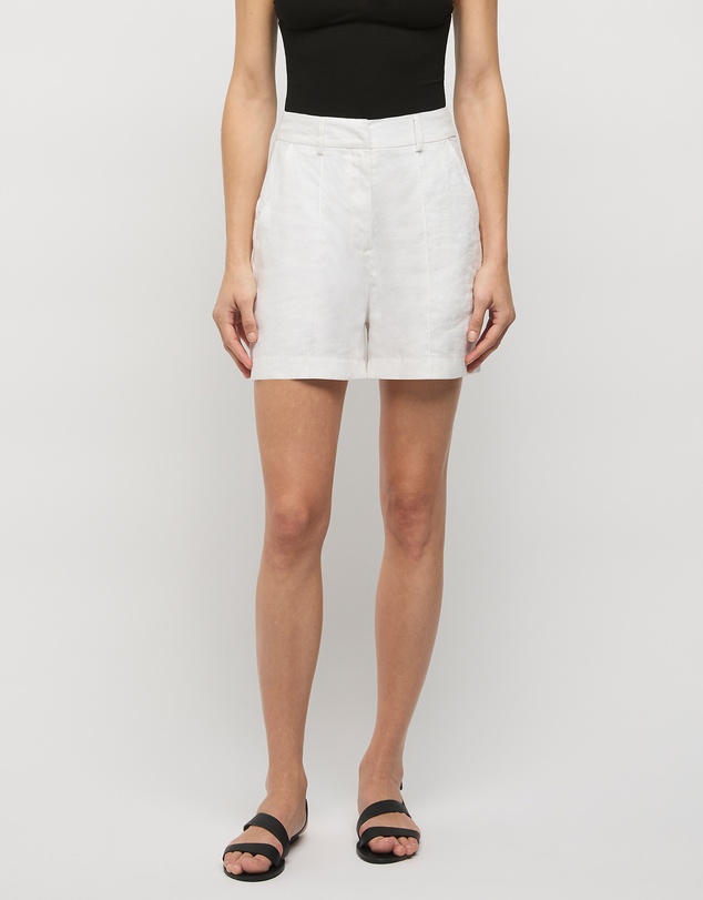 FRIEND of AUDREY - The Pinstitch Linen Shorts