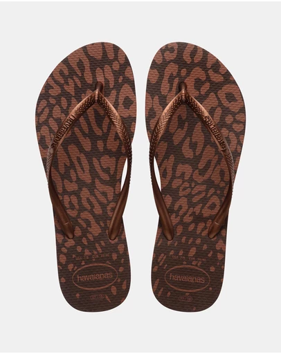 Havaianas - Slim Animal Print Thongs - Women's