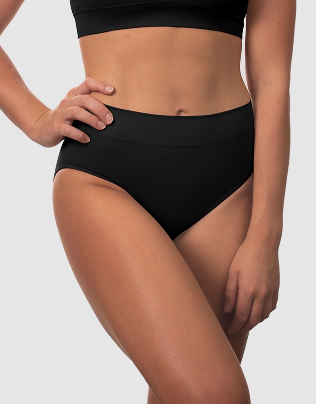 B Free Intimate Apparel - Smooth-Touch Contour High Cut Briefs - 3 Pack