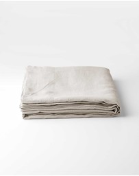 Aura Home - Emile Linen Flat Sheet