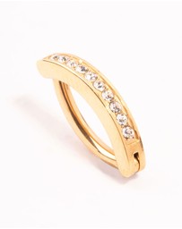 Lovisa - Gold Plated Titanium Curved Belly Ring