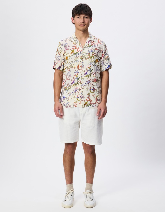 Scotch & Soda - Allover Printed Viscose Short Sleeve Shirt