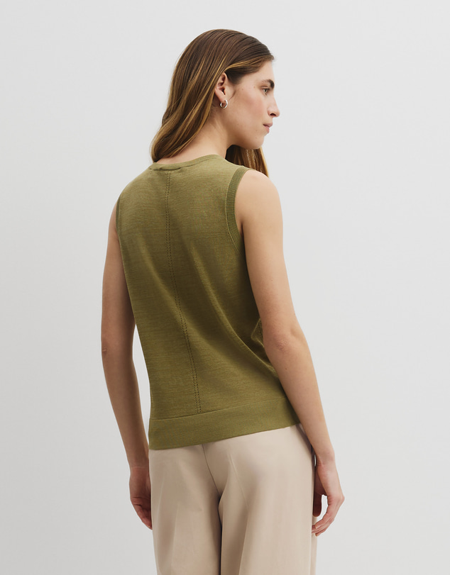 Country Road - Pointelle Detail Neck Tank
