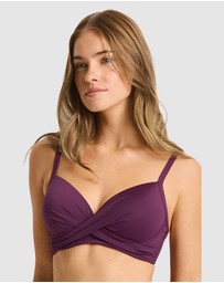 Sea Level Australia - Essentials Edit Cross Front Moulded Underwire Bra