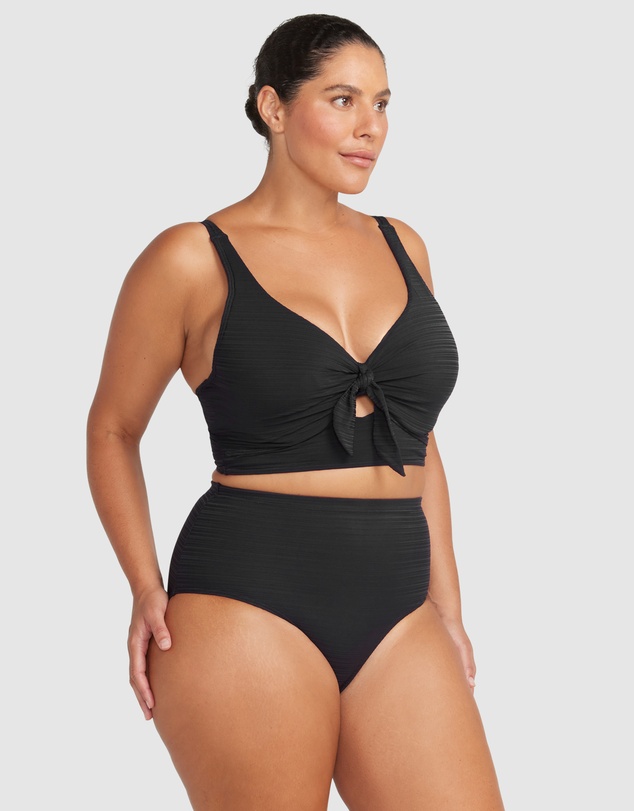 Artesands - Aria Black Cezanne Midriff Underwire Bikini Top