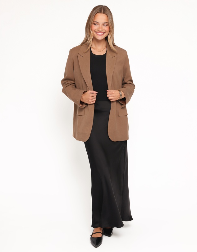 Petal & Pup - Tove Tie Back Blazer - Tan