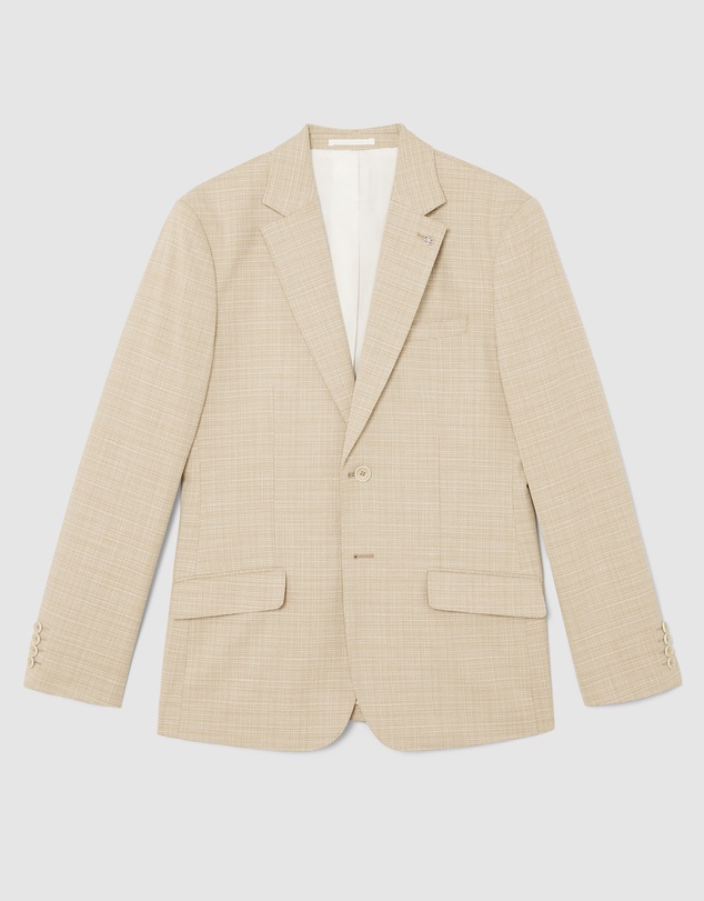 Politix - Single Breasted Textured Tailored Blazer