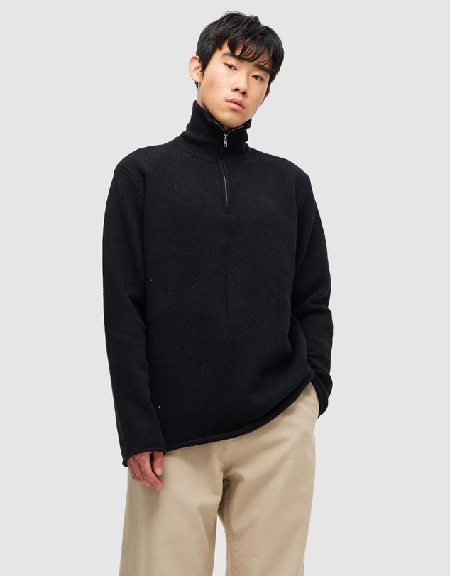 Neuw - Brushed 3/4 Zip Knit Jumper