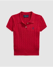 Polo Ralph Lauren - Mini-Cable Cotton Polo Sweater - ICONIC EXCLUSIVE - Kids