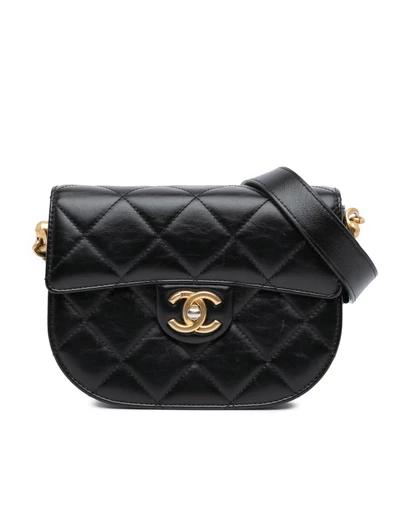 Pre-Loved by Azura Reborn - Pre-Loved Chanel 19 Crossbody Quilted Lambskin Leather