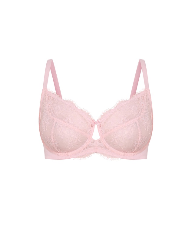 City Chic - Plus size Poppy Underwire Bra - pink icing