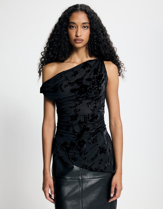 Lover - Brooke Burnout Asymmetrical Top