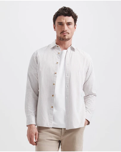 SABA - Mason Cotton Stripe Shirt
