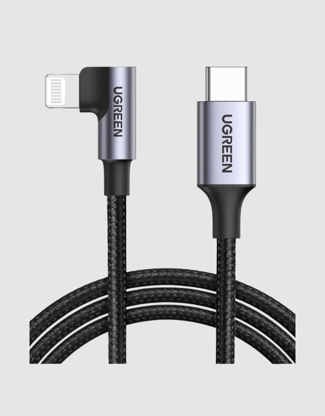 Ugreen - UGREEN MFi 90° USB-C to Lightning Cable Fast Charge 3A