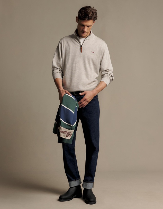 R.M.Williams - Ernest 1/4 Zip Merino Knit