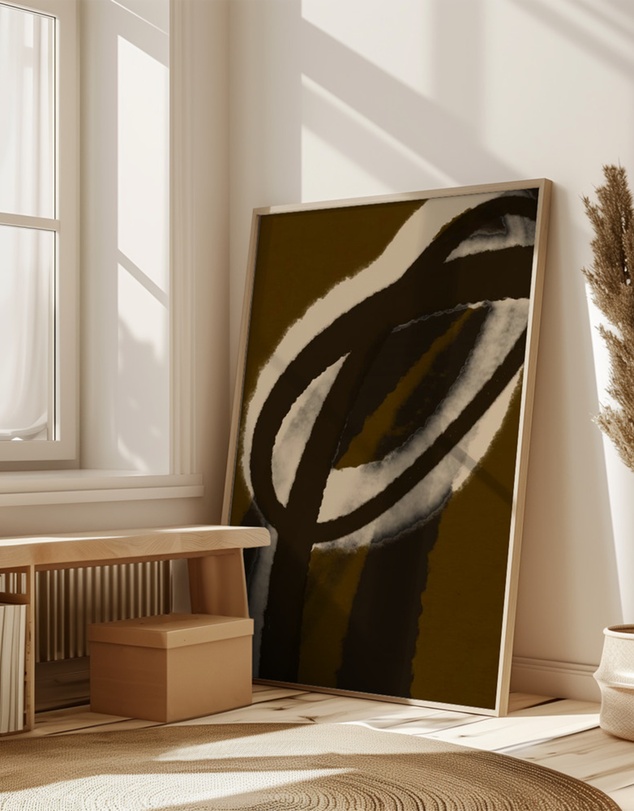 Olive et Oriel - Espressostrokes No 1 by Treechild Art Print