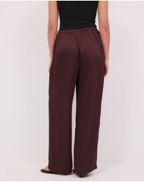 Calli - Lottie Satin Elastic Waist Pants