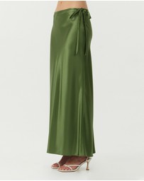 Third Form - Satin Bias Tie Side Skirt