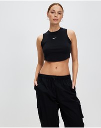 Nike - Sportswear Chill Knit Tight Cropped Mini-Rib Tank Top