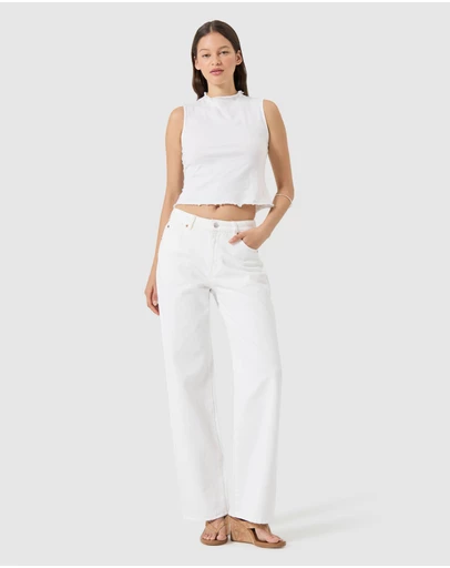 Rolla's - Kate Baggy Jean - Vintage White