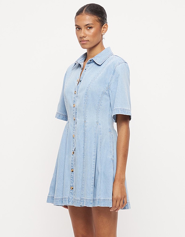 MON RENN - Hallie Denim Shirt Dress