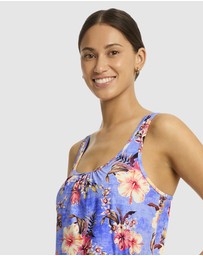 Sea Level Australia - Blue Hawaii Blouson Tank Multifit Singlet Top
