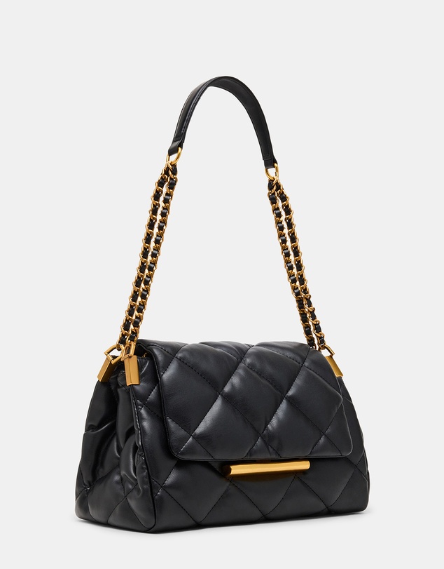 Steve Madden - BColette Black/Gold Shoulder Bag