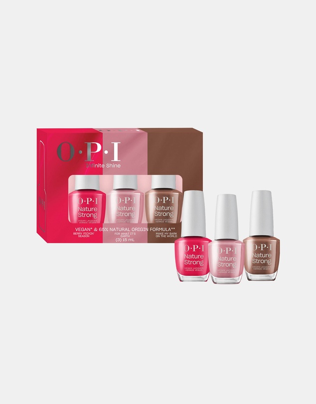 O.P.I - Nature Strong Trio Gift Set - Berry Pickin' Season, For What It's Earth, Make My Bark On The World