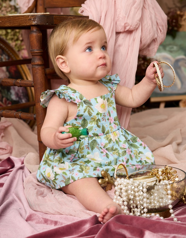 Fleur Harris - 'Heirloom Treasures' Esme Skirt Bodysuit in Soft Teal