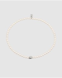 Kuzzoi - ICONIC EXCLUSIVE - Bracelet Male Beads Pearl 925 Sterling Silver