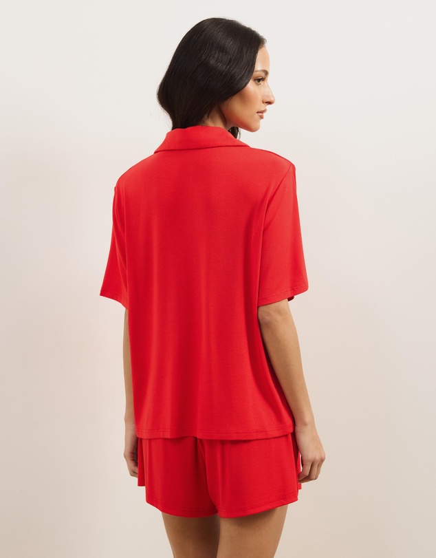 Atmos&Here - Darcey Soft Ribbed Short Sleeve Pyjama Set
