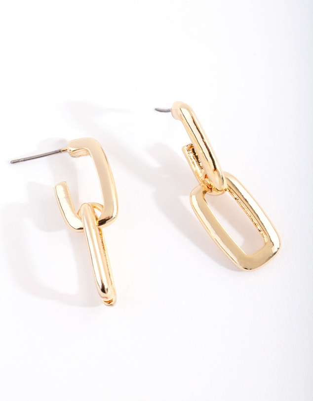 Lovisa - Gold Plated Chunky Link Drop Earrings