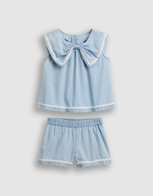 GAP - June Denim X Shorts Set Sailor - Babies-Kids