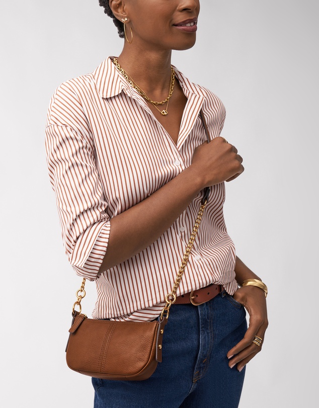 Fossil - Jolie Brown Mini Crossbody Bag