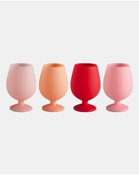porter green - stemm silicone unbreakable wine glasses