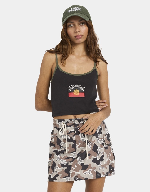Billabong - Womens Otis Flag Cropped Tank