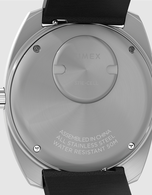 TIMEX - Q Timex® 1975 Enigma 37mm Leather Strap Watch