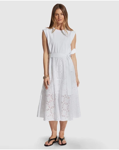 Decjuba - Eden Broderie Midi Dress
