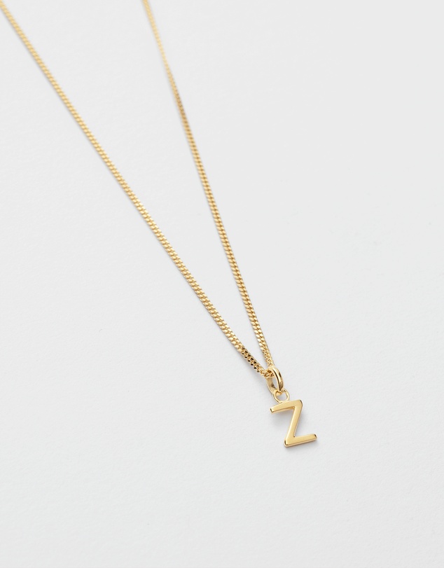 Kirstin Ash - Z Outline Initial Necklace